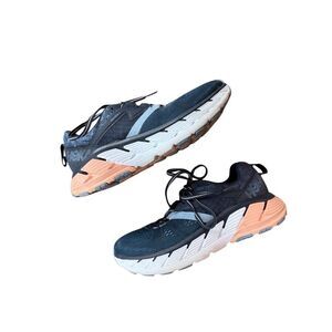 Hoka One One Womens Indigo Dusty Pink Gaviota 2 Running Shoes Sneakers Size 8